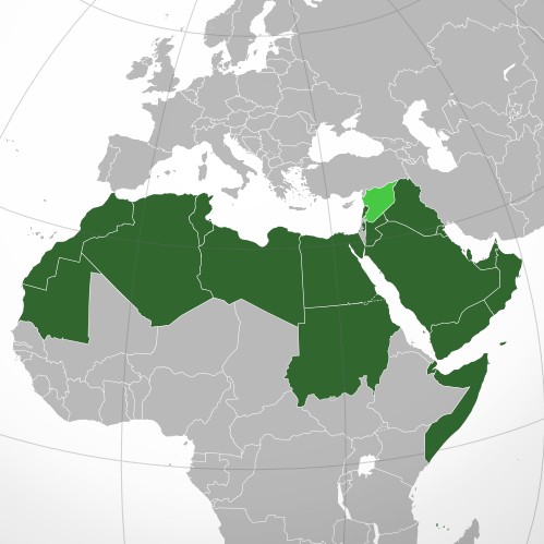 Карта мира арабские страны